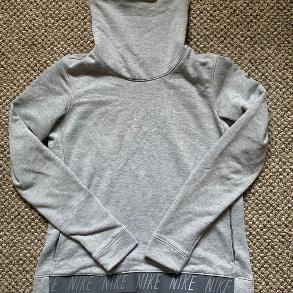 Grey Nike Turtleneck Sweatshirt